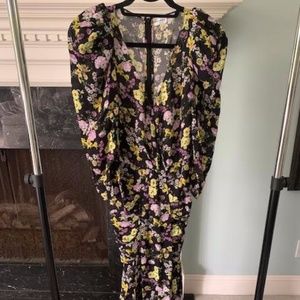 Magda Butrym Silk downey floral print dress